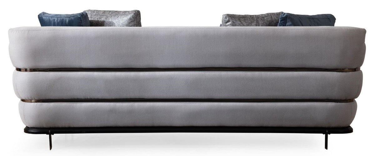 Luxury sofa gray / black 230 x 102 x H. 88 cm - living room sofa - hotel sofa - living room furniture - living room furniture - hotel furniture - luxury furniture - luxury furniture
