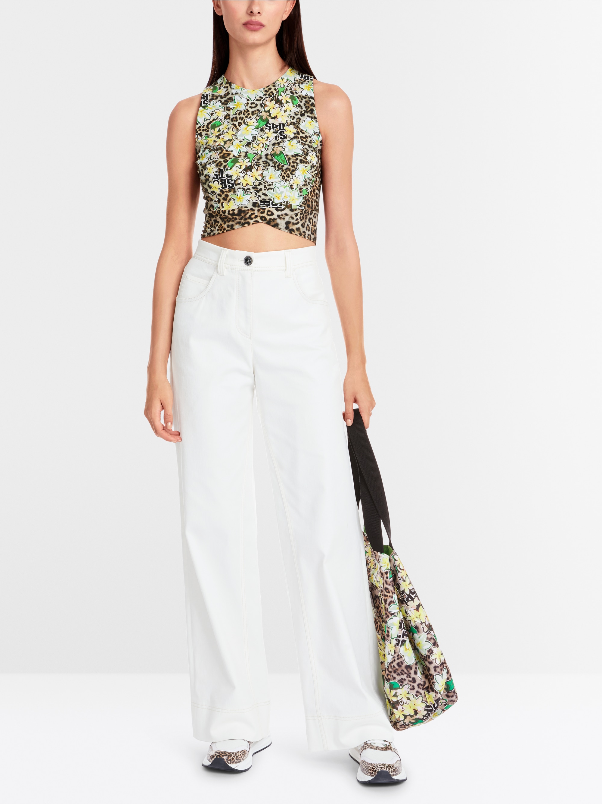 Marc-Cain Wende-Top mit Leopardenmuster