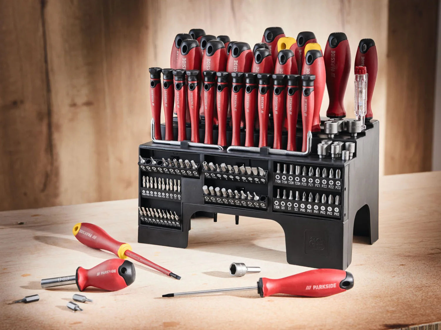 PARKSIDE Schraubendreher und Bitsatz XXL, 116 Stück