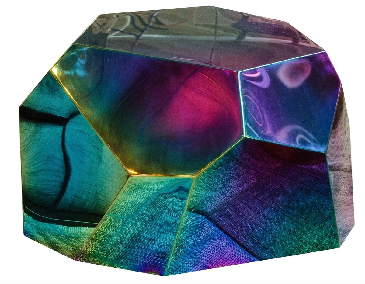 Designer living room table / side table Titan 89 x 90 x H. 45 cm - designer collection