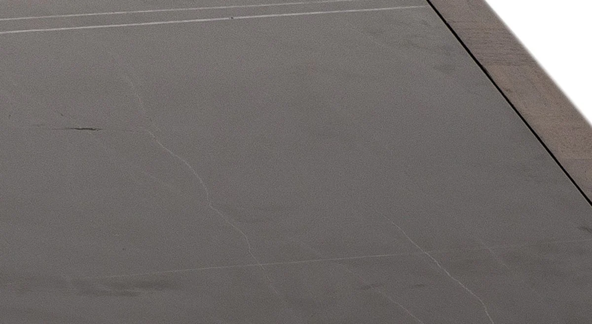 Luxury coffee table brown / black 100 x 100 x H. 35 cm - Modern square solid wood living room table with marble top - Living room furniture