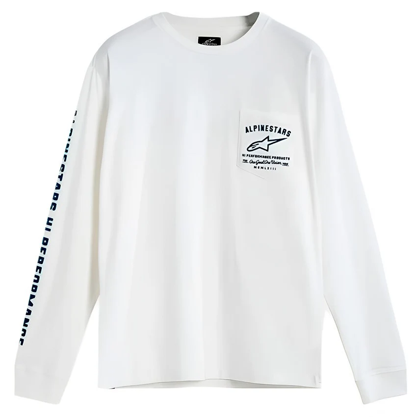 CAMISETA ALPINESTARs REP LONG SLEEVs BLANCO