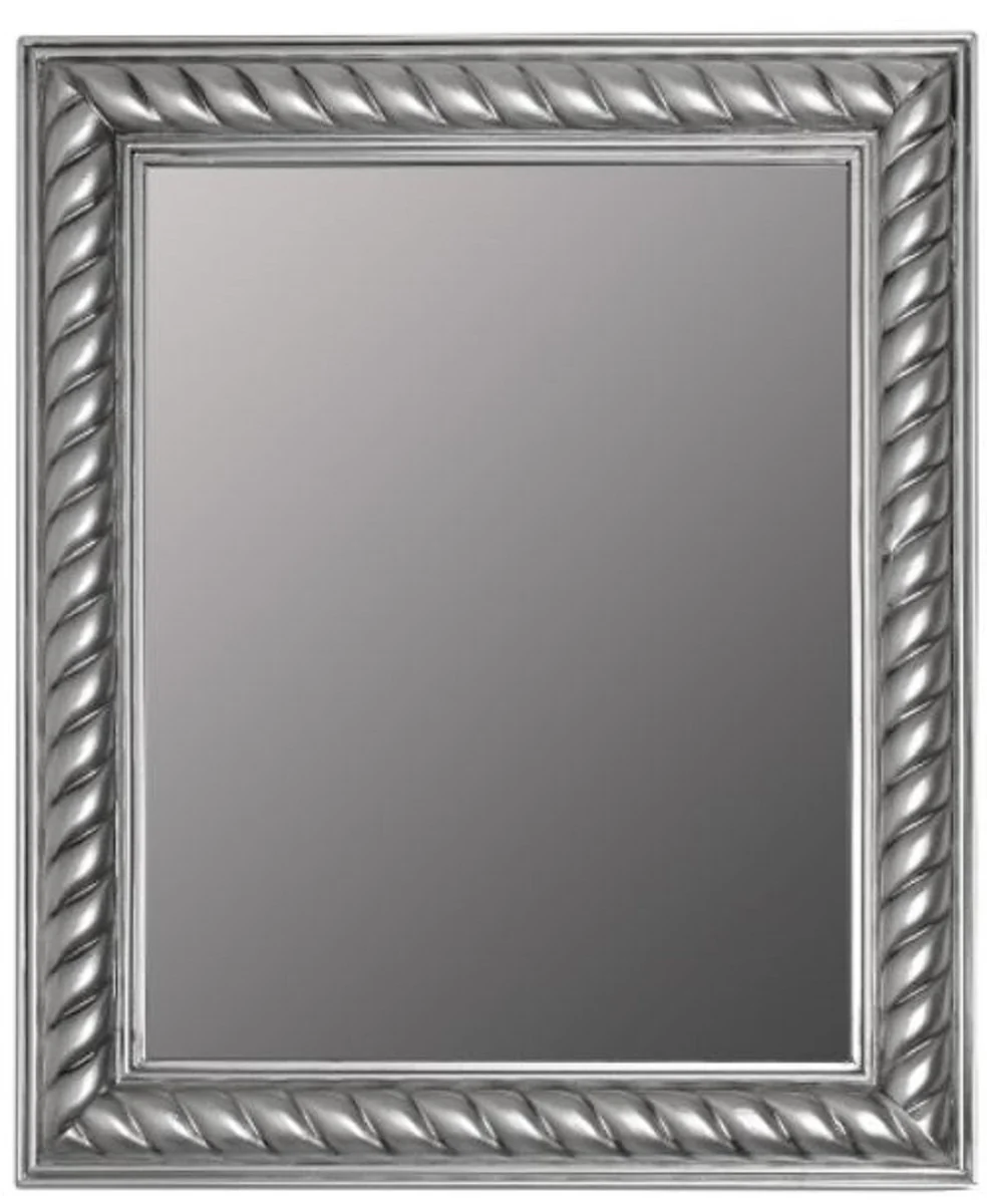 Baroque mirror / wall mirror antique silver 52 x H. 62 cm - Baroque furniture