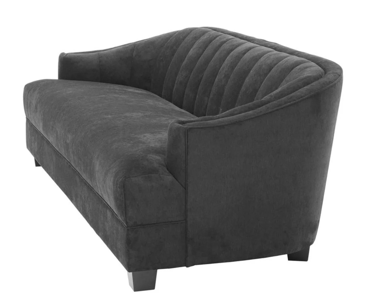 Luxury living room sofa in black 230 x 90 x H. 75 cm - luxury furniture
