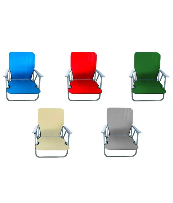 LOW RELAX folding beach chair with Oxford armrests 350012