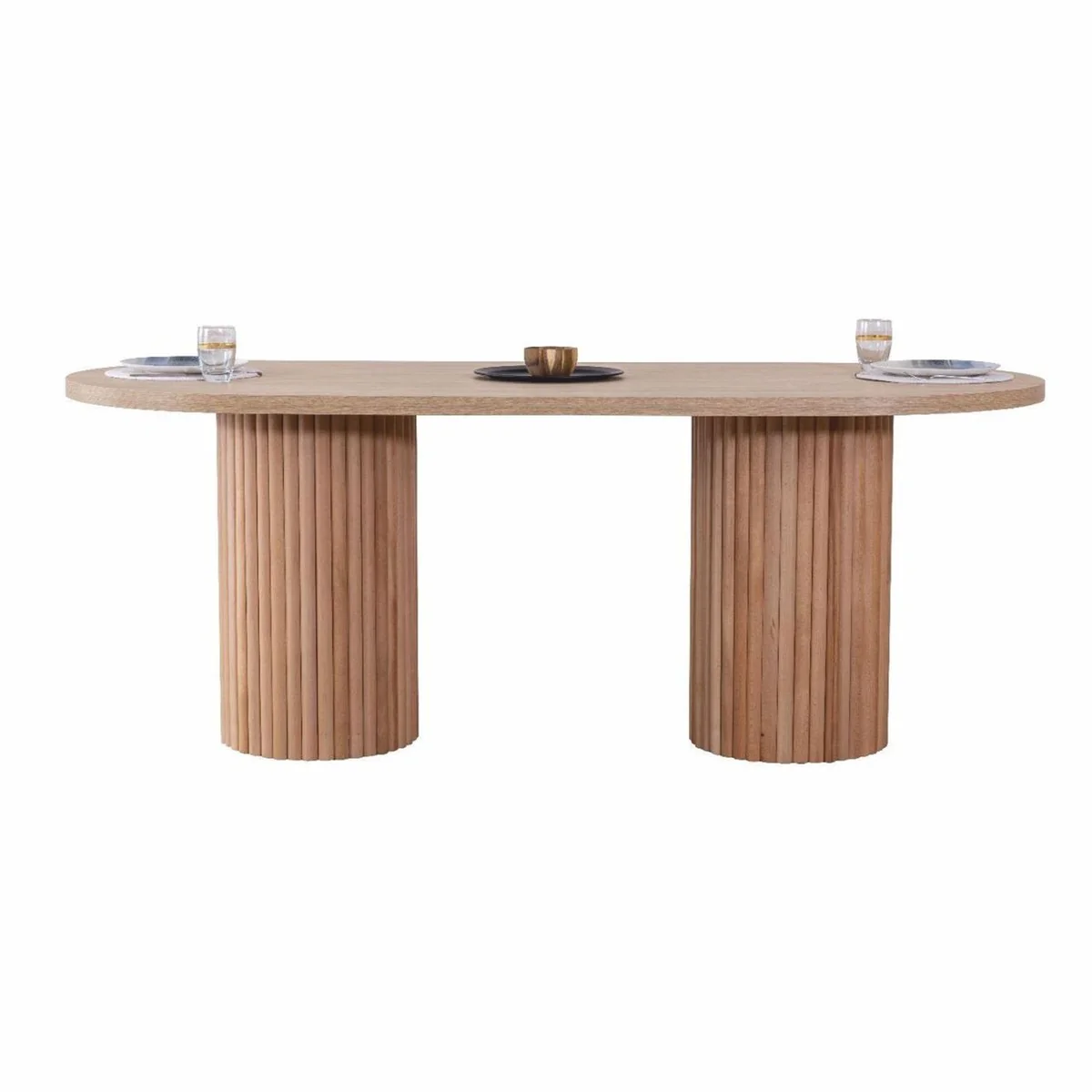 Luxury dining table natural colors 180 cm - dining room furniture