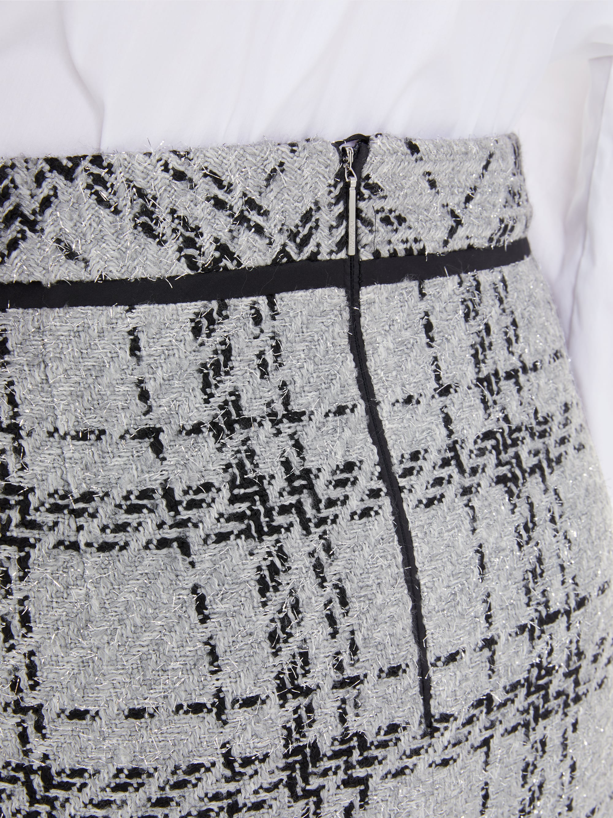 Marc-Cain Karierter Rock mit Lurex