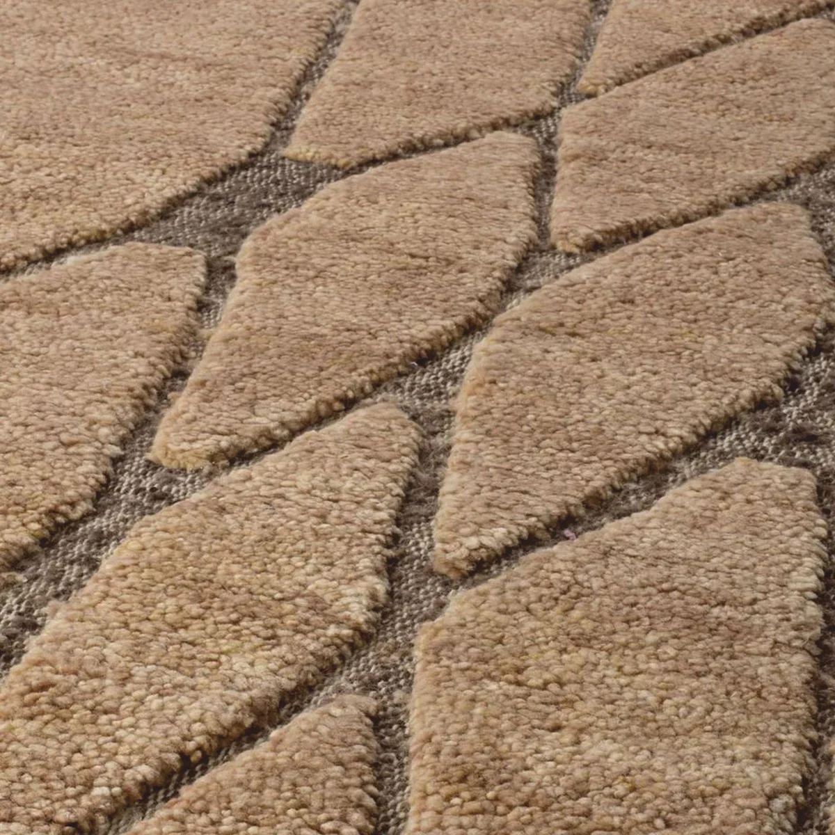 Luxury living room rug beige / brown - various sizes