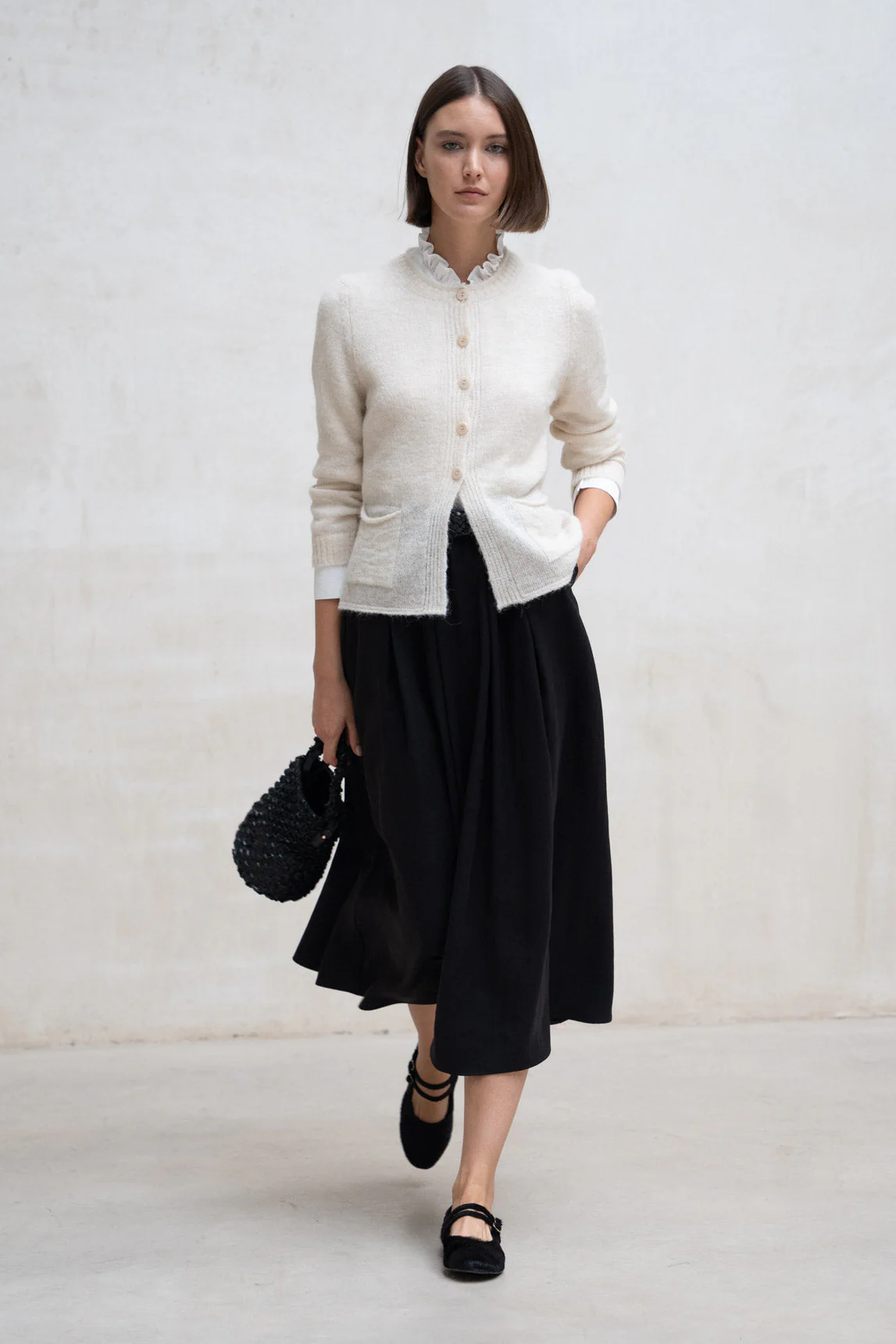 Ecru-Cardigan „Sofi“ von Rivera-Spain