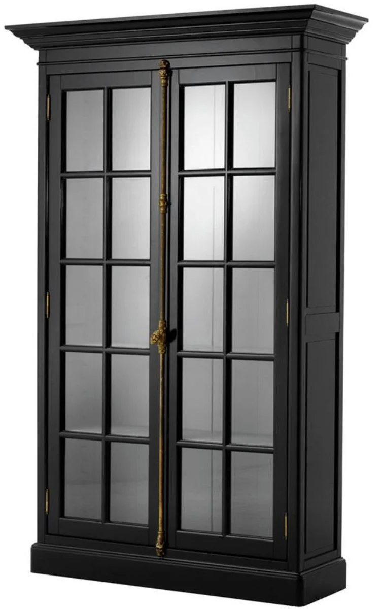 Luxury living room cabinet black 141 x 48 x H. 233 cm - Limited Edition