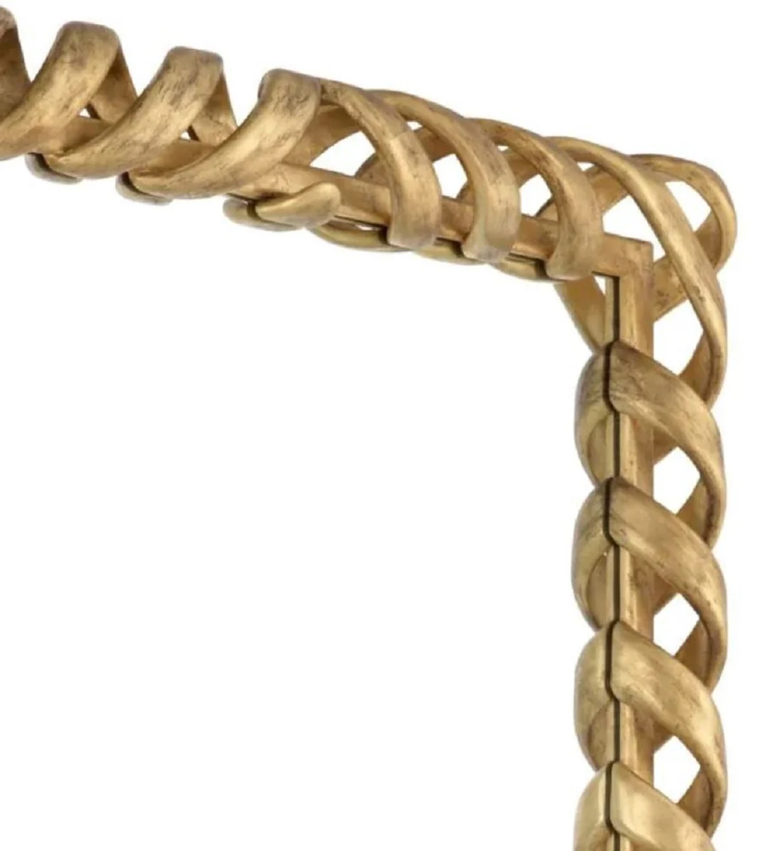 Luxus Mahagoni Spiegel Antik Gold H. 141 cm