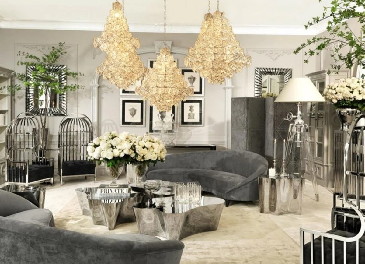 Designer luxury mirror glass wall mirror 90 x H 120 cm - luxury hotel mirror