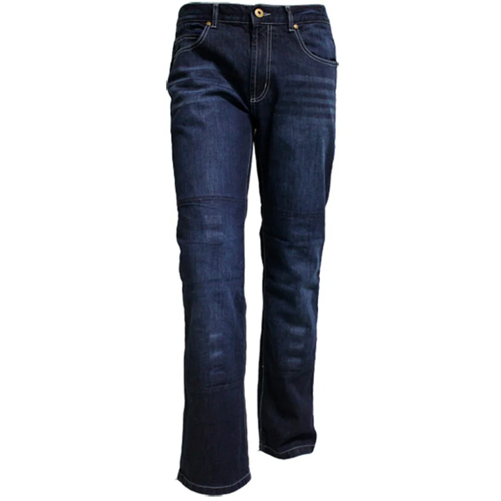 BLUE WATERPROOF OUT DENIM PANTS
