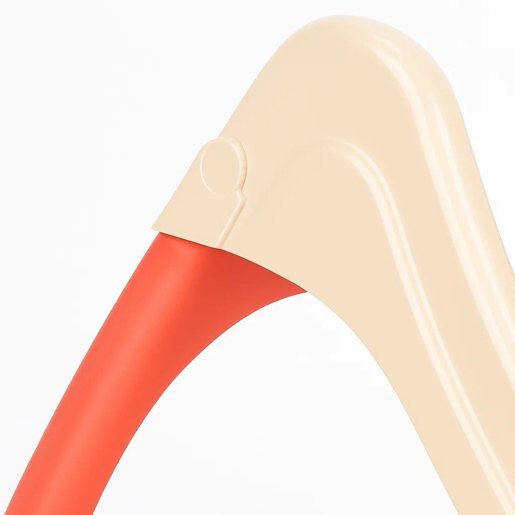 Beige/rote Rutsche 145x40x75 mm, geeignet für Kinder von 2 bis 5 Jahren, faltbar - ekcrNnKt73Dx