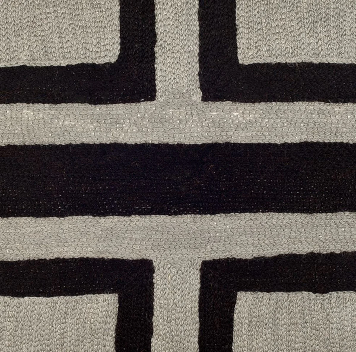 Designer decorative cushion black & gray 50 x H. 50 cm - luxury cushion