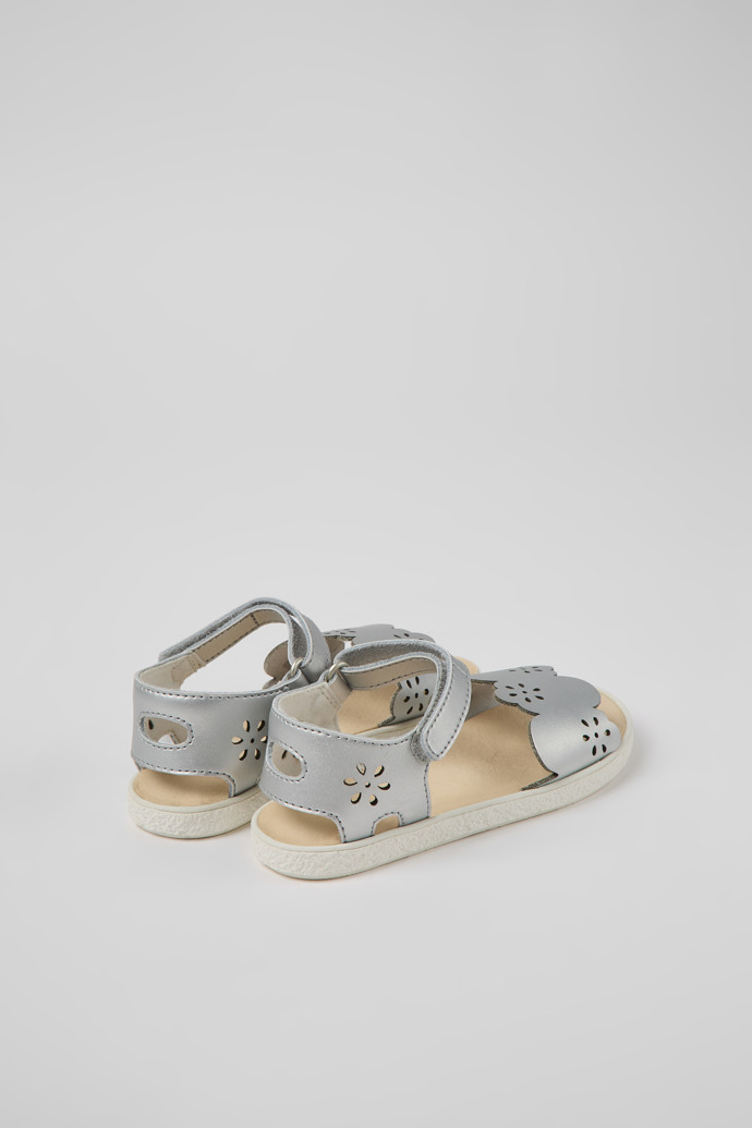 Miko Silber Leder Sandalen für Mädchen