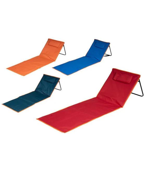 Strandmatte 160x53cm Faltbare Sonnenmatte Kissen