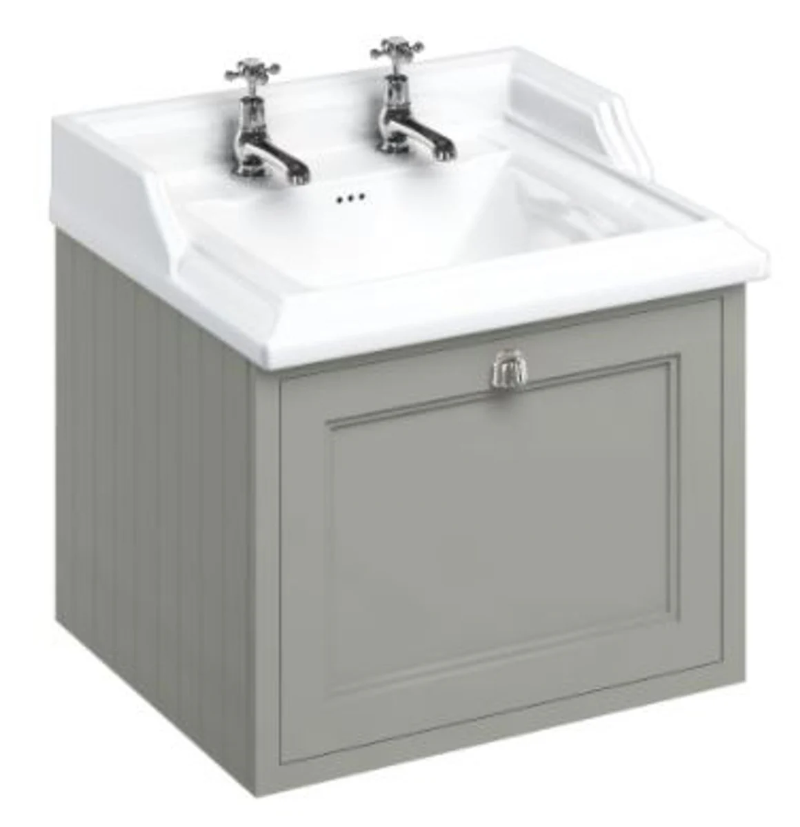 Luxury wall-mounted wash cabinet with drawer - antique style washbasin