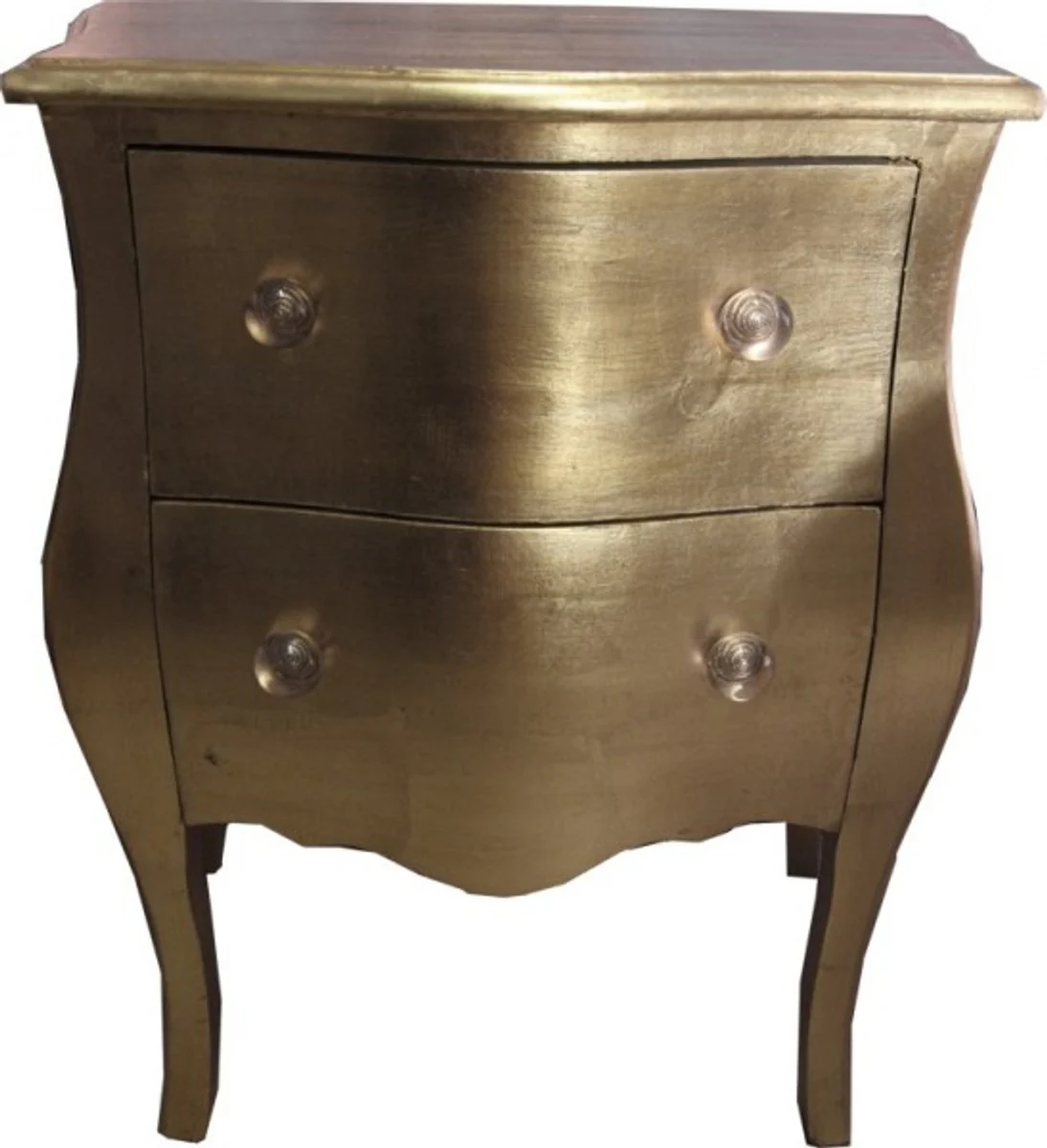 Baroque chest of drawers gold 63 x 36 x 78 cm - furniture antique style