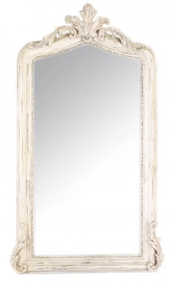 Luxury Baroque wall mirror antique cream 150 x 75 cm - solid and heavy - mirror