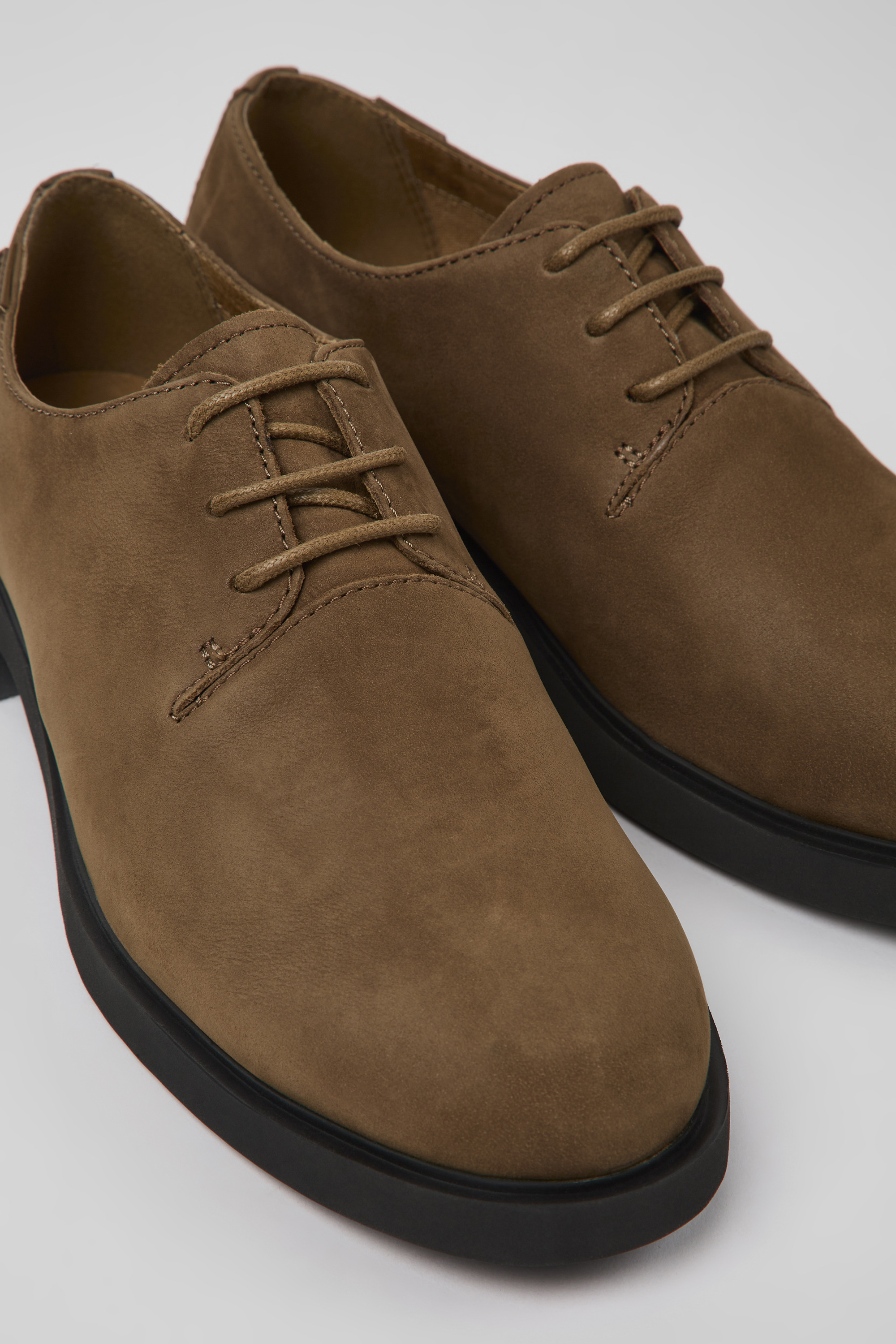 Iman - Braune Nubuck Schuhe für Frauen