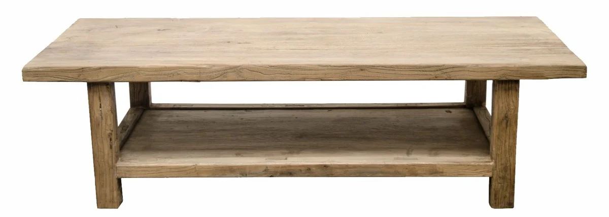 Country house style coffee table natural colors 160 x 60 x H. 45 cm - living room furniture in country house style