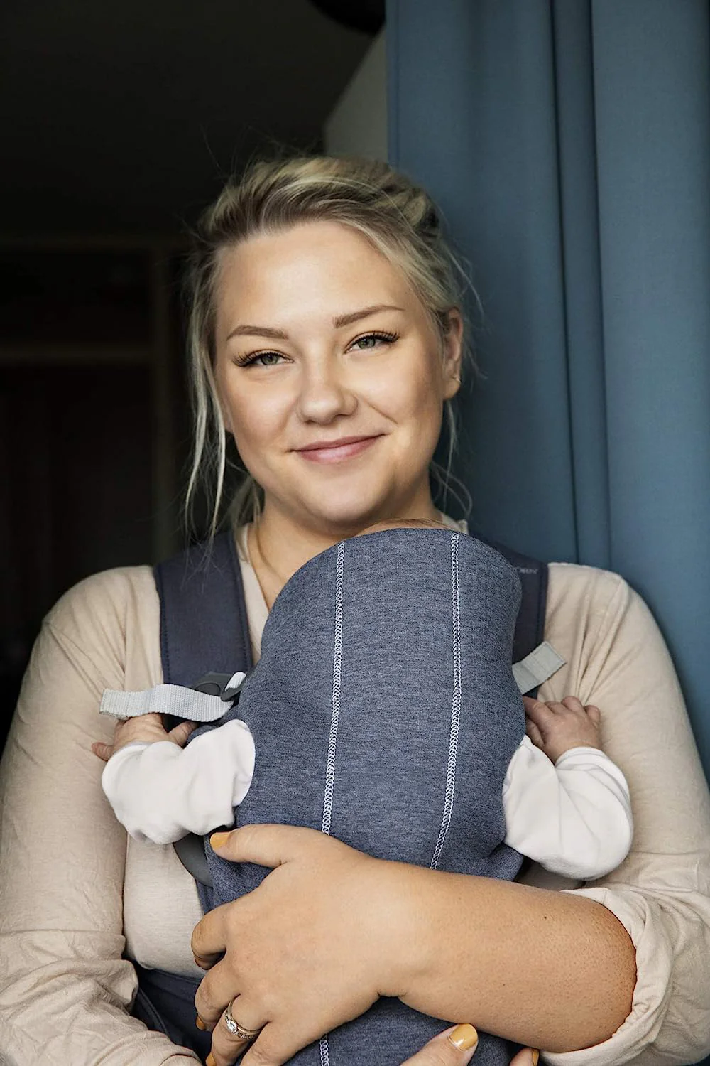 Babytrage Mini, 3D-Netz, Anthrazit/Leopard