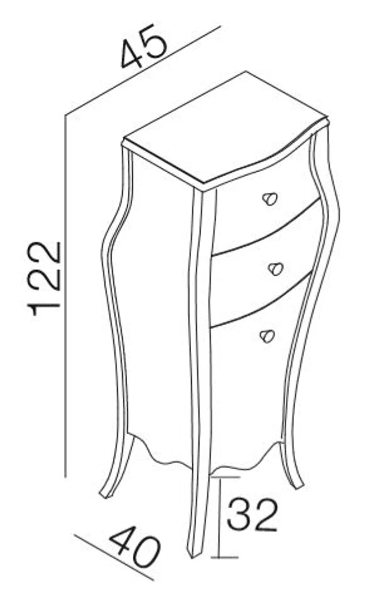 Luxury baroque bathroom set black / gold - 1 washbasin & 1 washbasin & 1 wall mirror & 1 chest of drawers - noble & magnificent - luxury quality