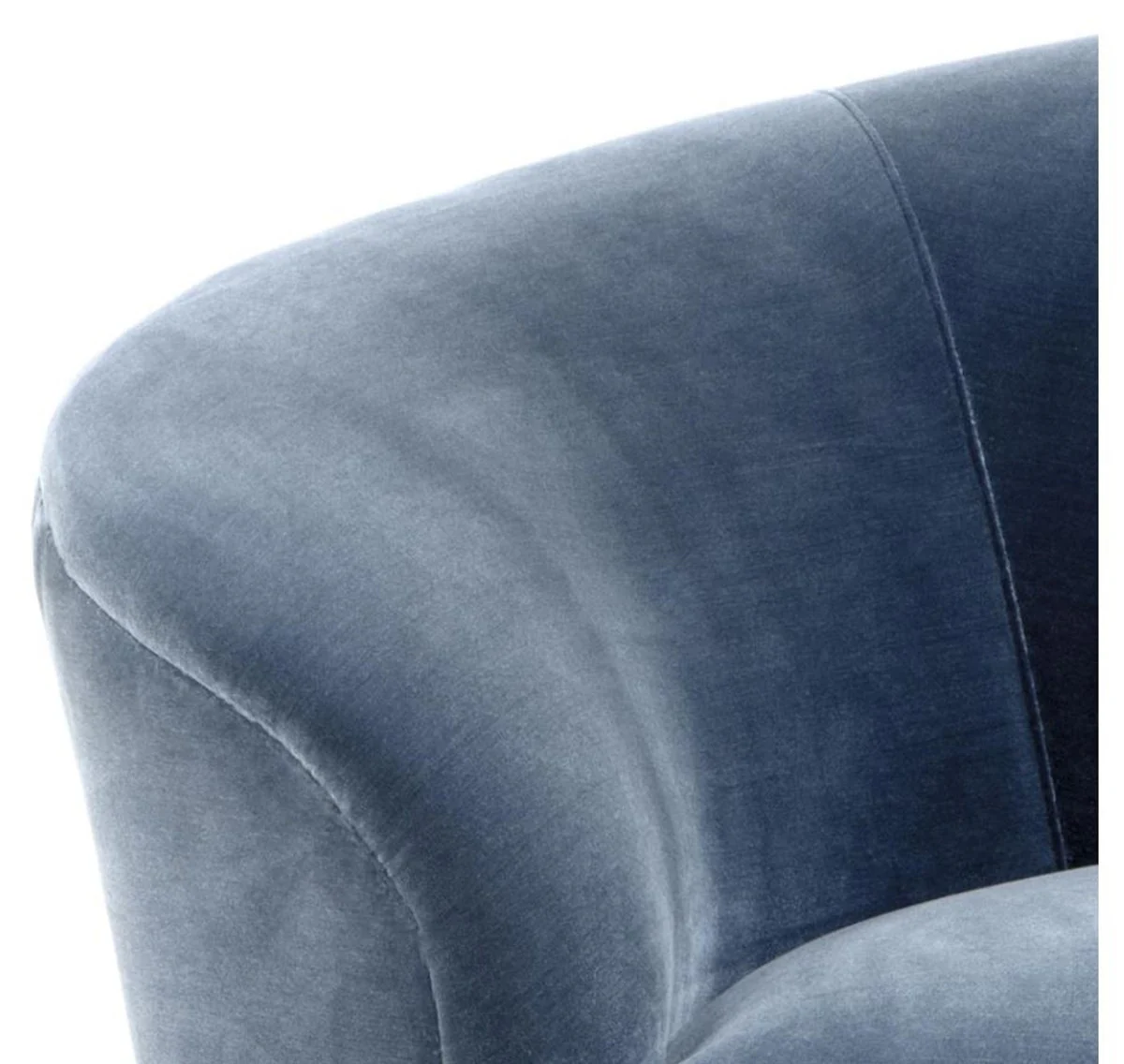 Designer sofa blue 248 x 104 x H. 74 cm - luxury collection