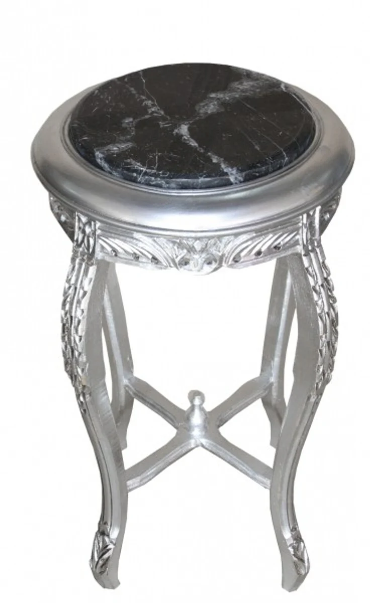 Baroque side table silver ModY7 72 x 40 cm