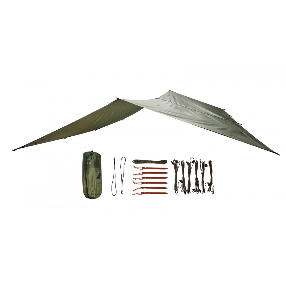 Bushmen Easy Tarp 3x3 verde - Toldo Bushcraft