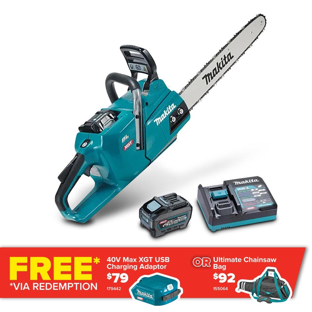 MAKITA 40V Max XGT 1 x 5.0Ah 450mm Kettensäge Kit UC013GT101