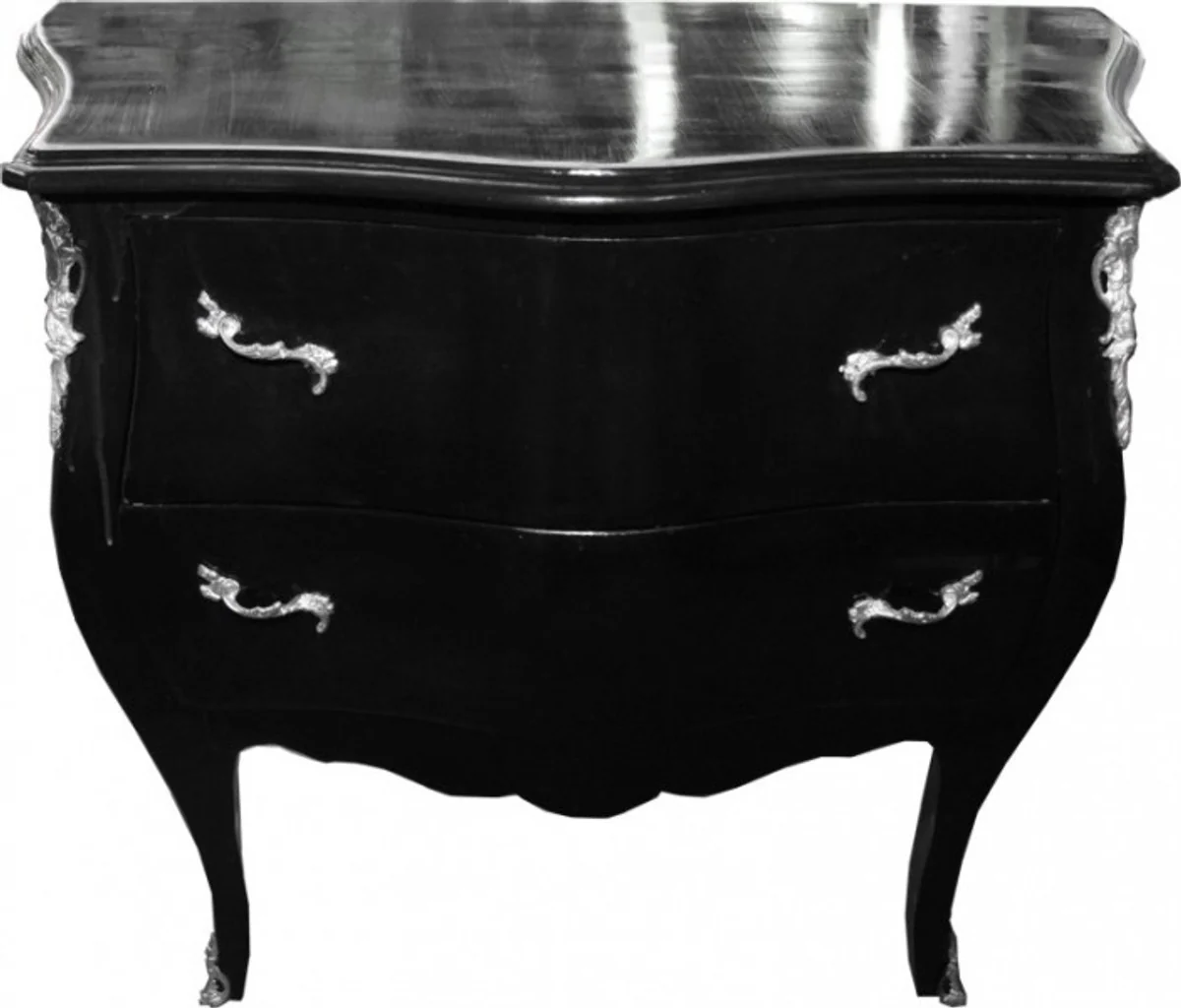 Baroque chest of drawers black 103 cm - antique style furniture