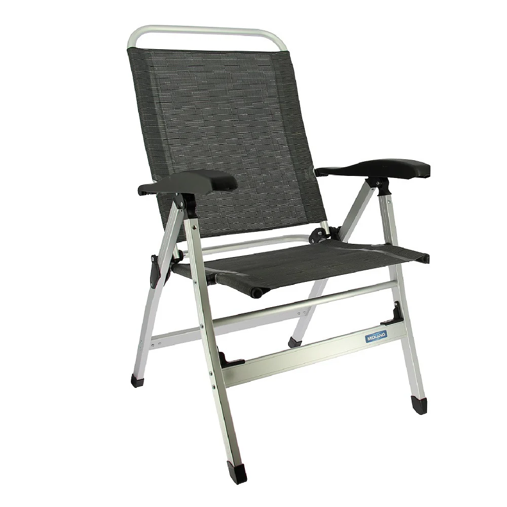 Midland Comfort negra - Silla plegable alta