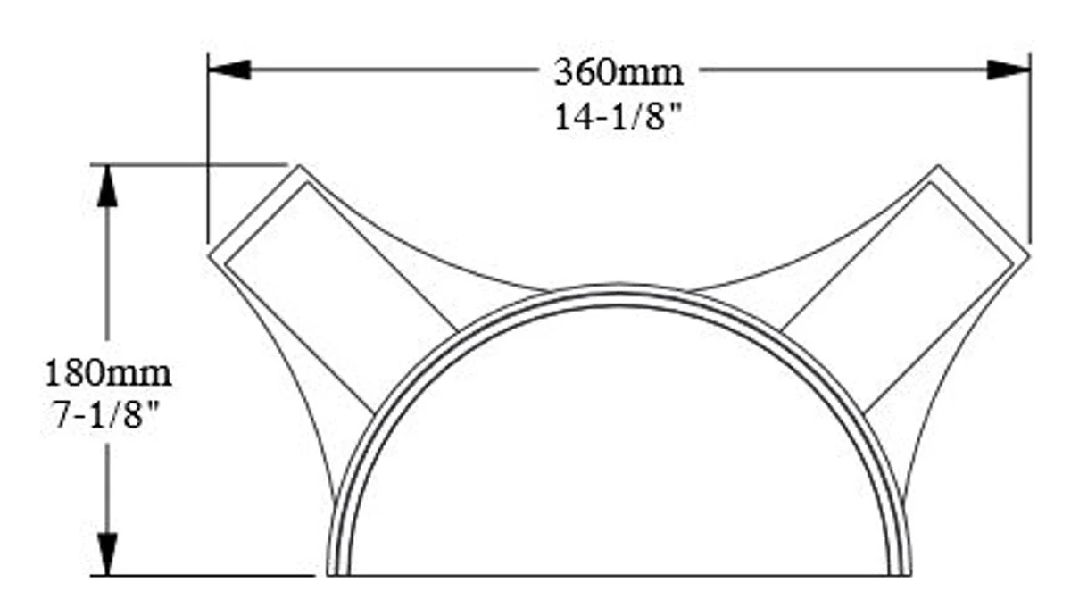 Baroque decorative element column headboard white 36 x 18 x H. 30 cm - magnificent wall decoration - baroque decoration