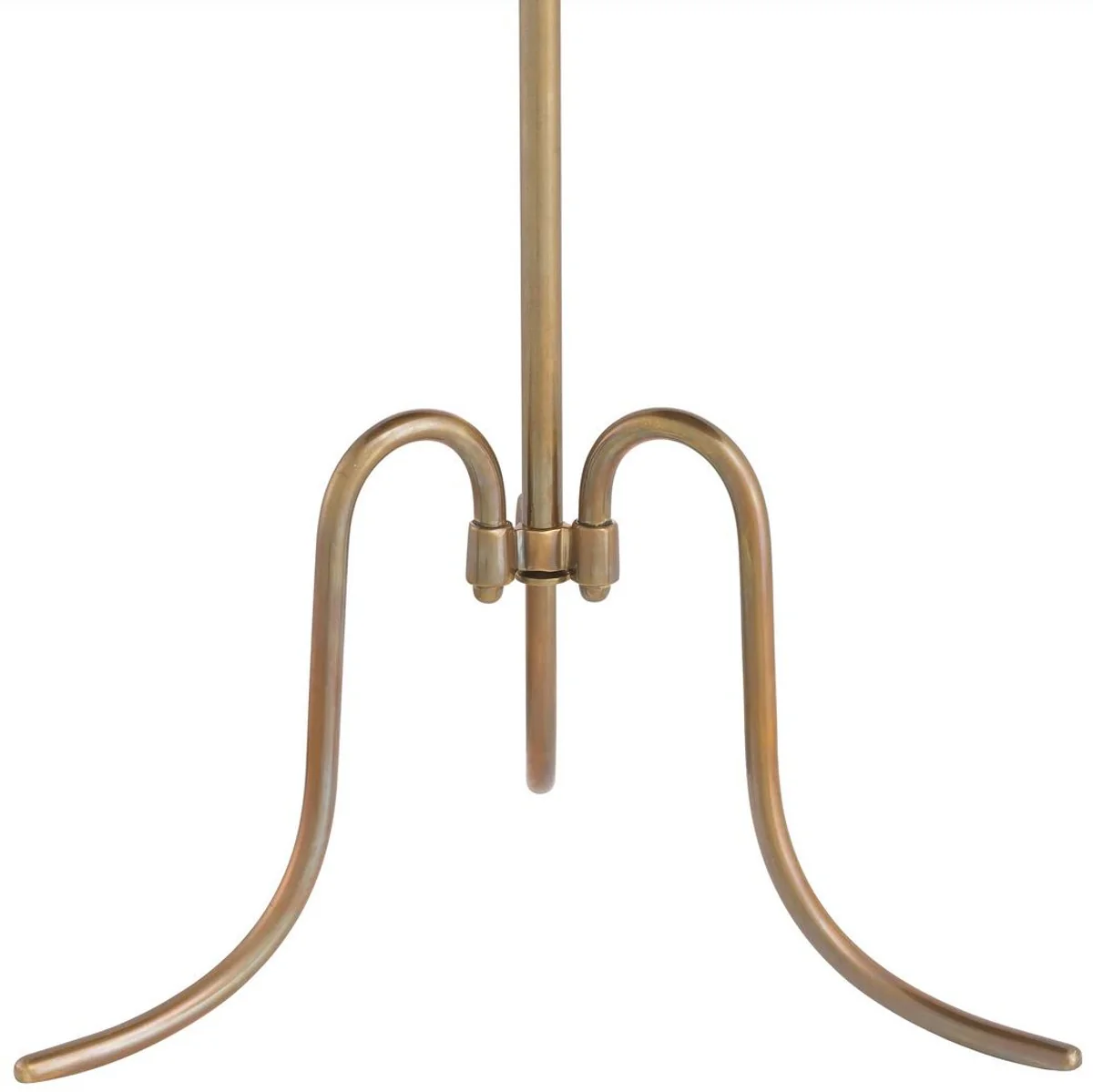 Luxury side table vintage brass Ø 46 x H. 56.5 cm - Round brass table with antique mirror glass - Living room furniture - Luxury furniture - Luxury furnishings - Luxury interior