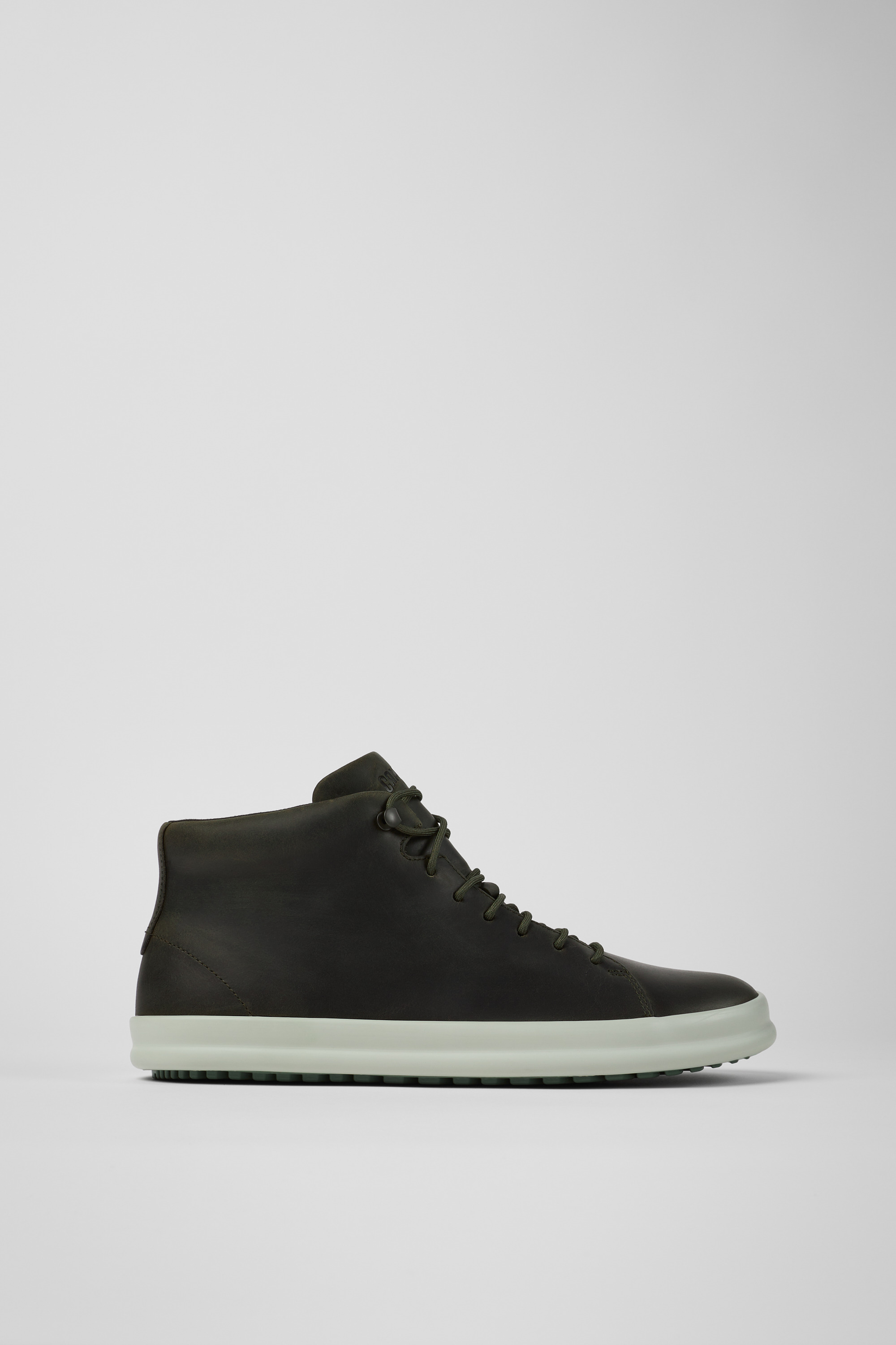 Chasis - Grüngraue Lederschuhe für Herren