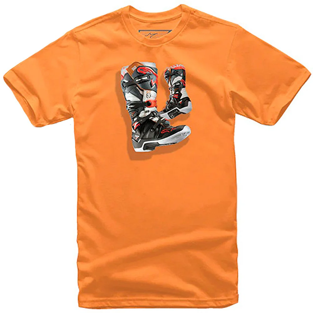 CAMISETA ALPINESTARS TECH 7 BOOT - INFANTIL NARANJA