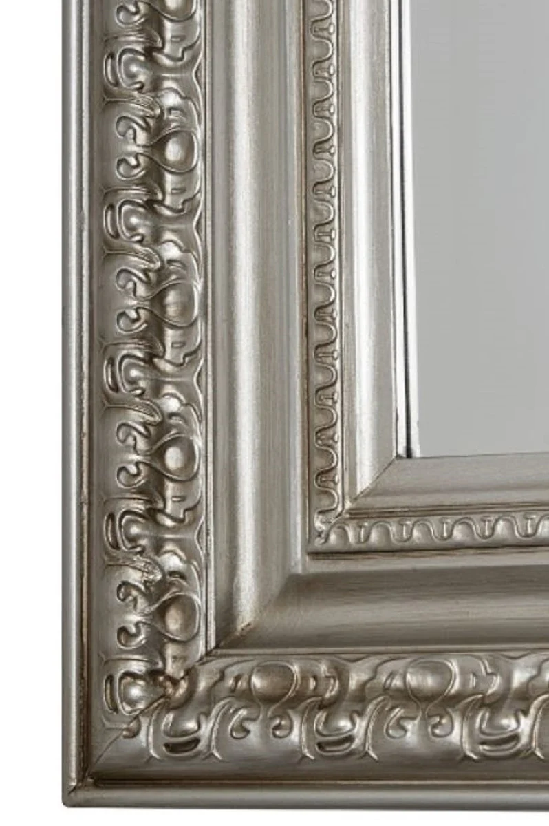 Baroque wall mirror silver 60 x H. 150 cm - handmade mirror in the baroque style