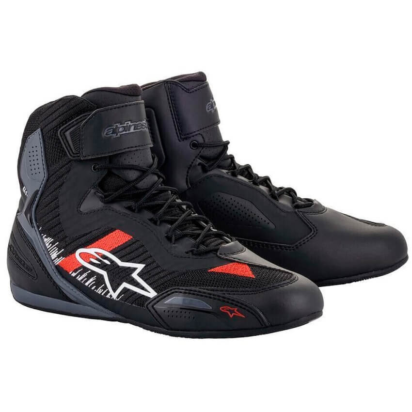 ZAPATILLAS DEPORTIVAS ALPINESTARS FASTER 3 RIDEKNIT NEGRO / GRIS / ROJO