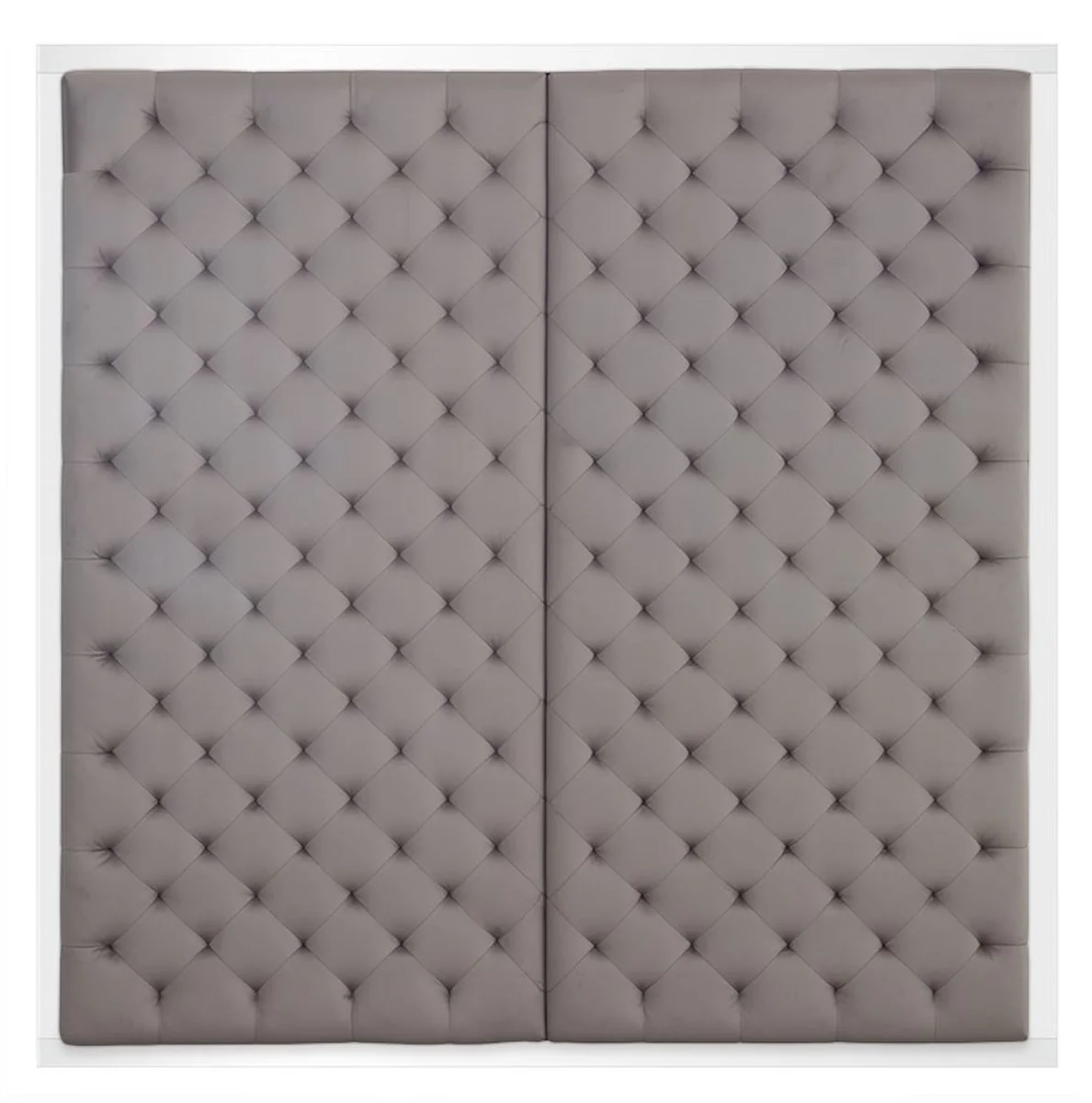 Designer bed headboard silver-gray 180 x H. 180 cm - luxury quality