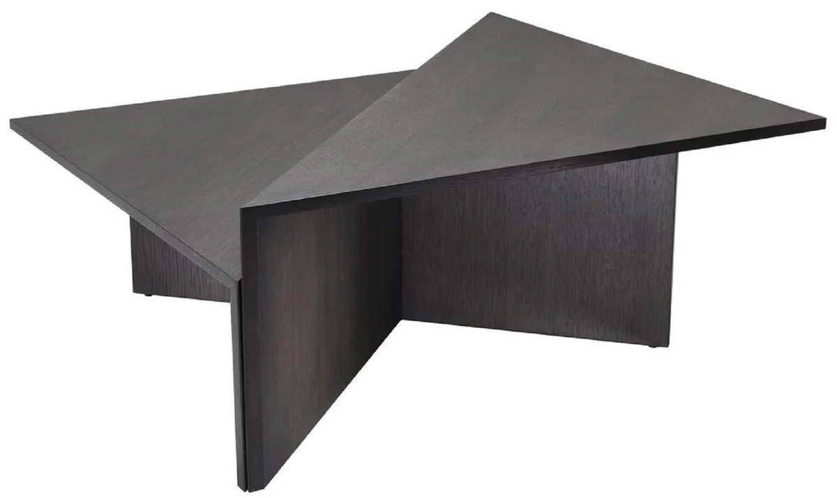 Luxury coffee table set mocha colors - 2 oak veneer living room tables - living room furniture - luxury quality