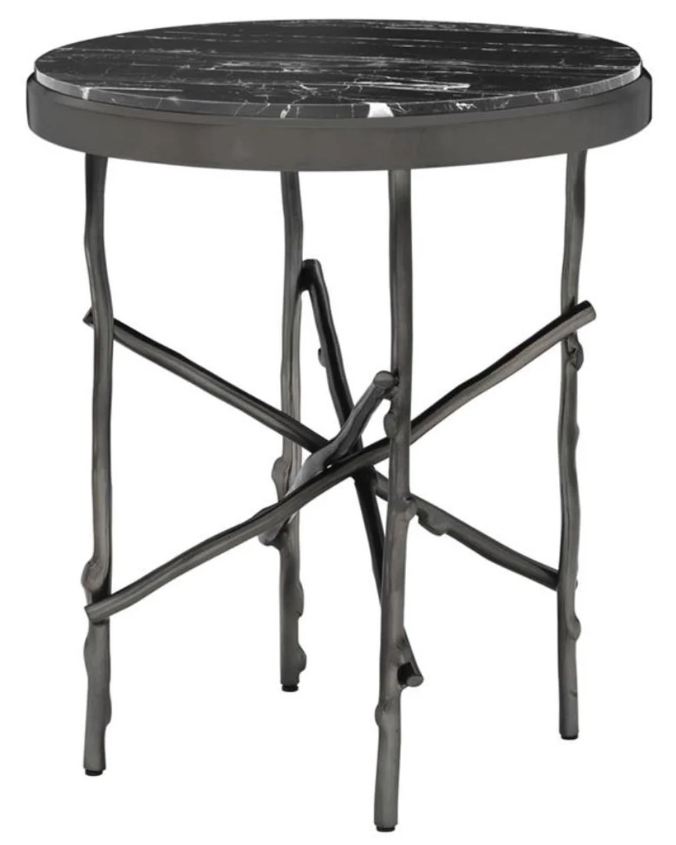 Luxury side table bronze / black Ø 50.5 x H. 58.5 cm - luxury furniture