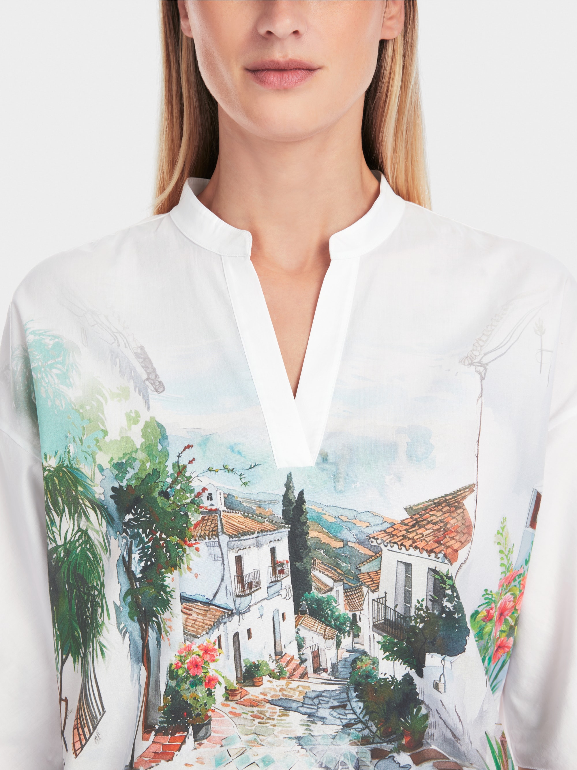 Marc Cain blouse made from 100% cotton with a print