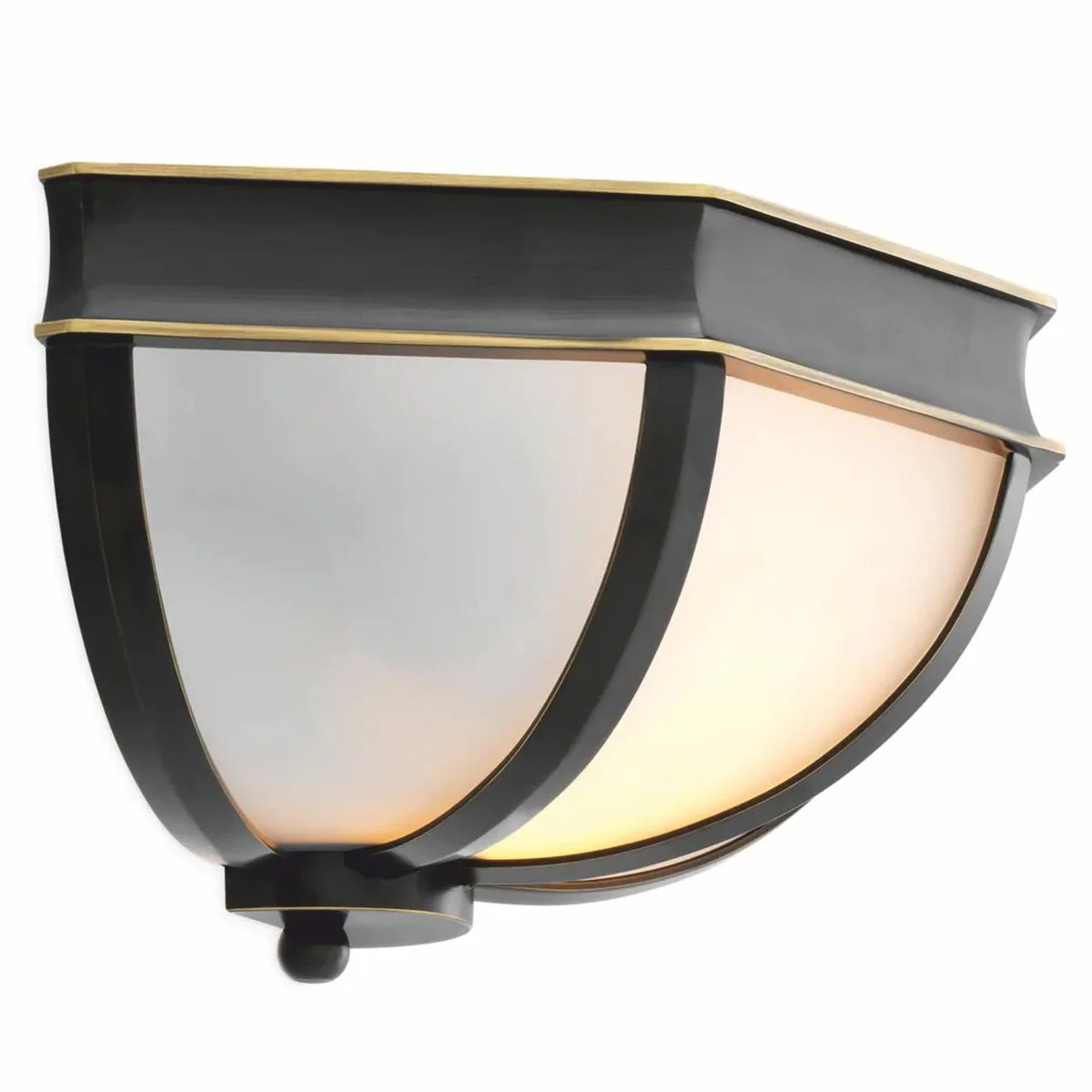 Luxury wall light bronze / white 33 cm - Luxury wall lights