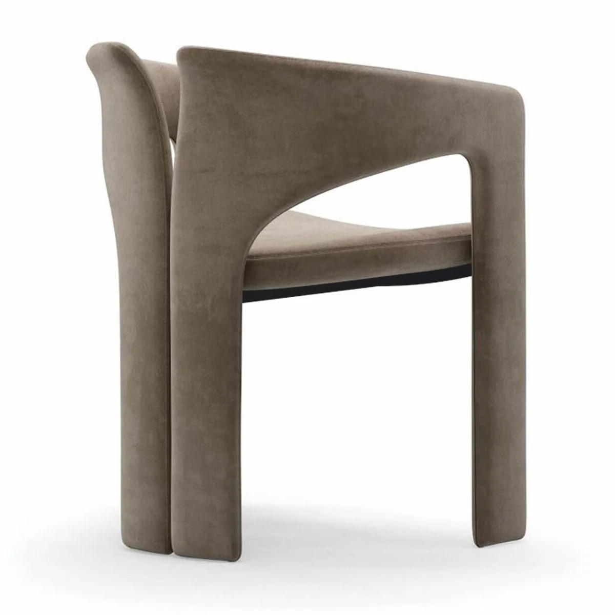 Luxury dining room chair with armrests brown H. 76 cm - Dining room furniture