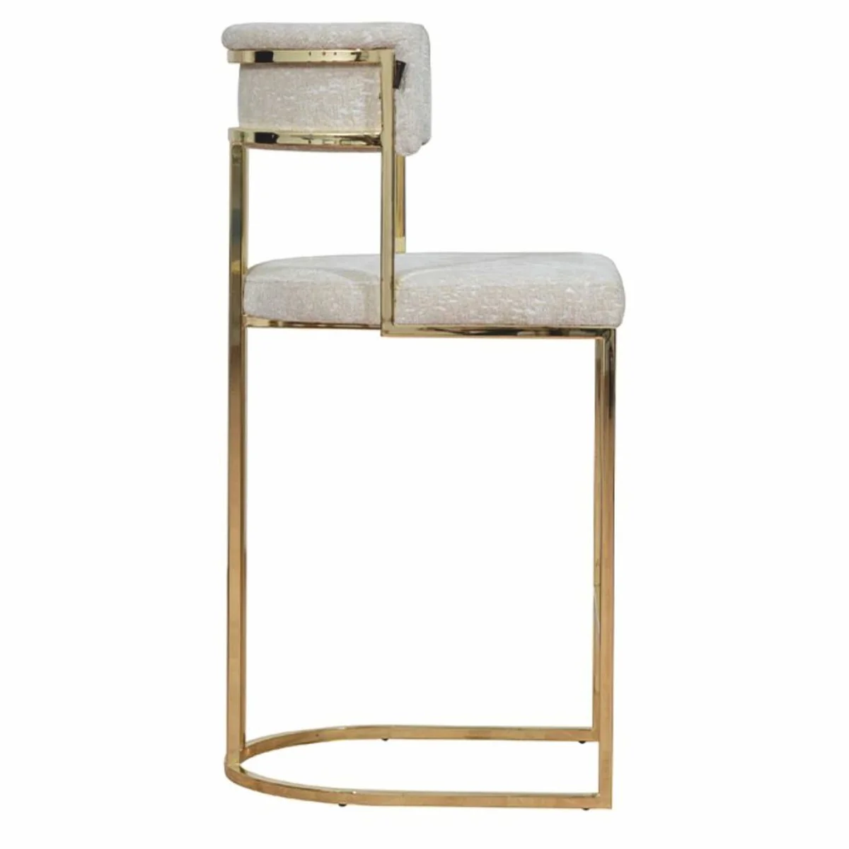 Luxury metal bar chair gold / gray H. 112 cm - luxury bar furniture