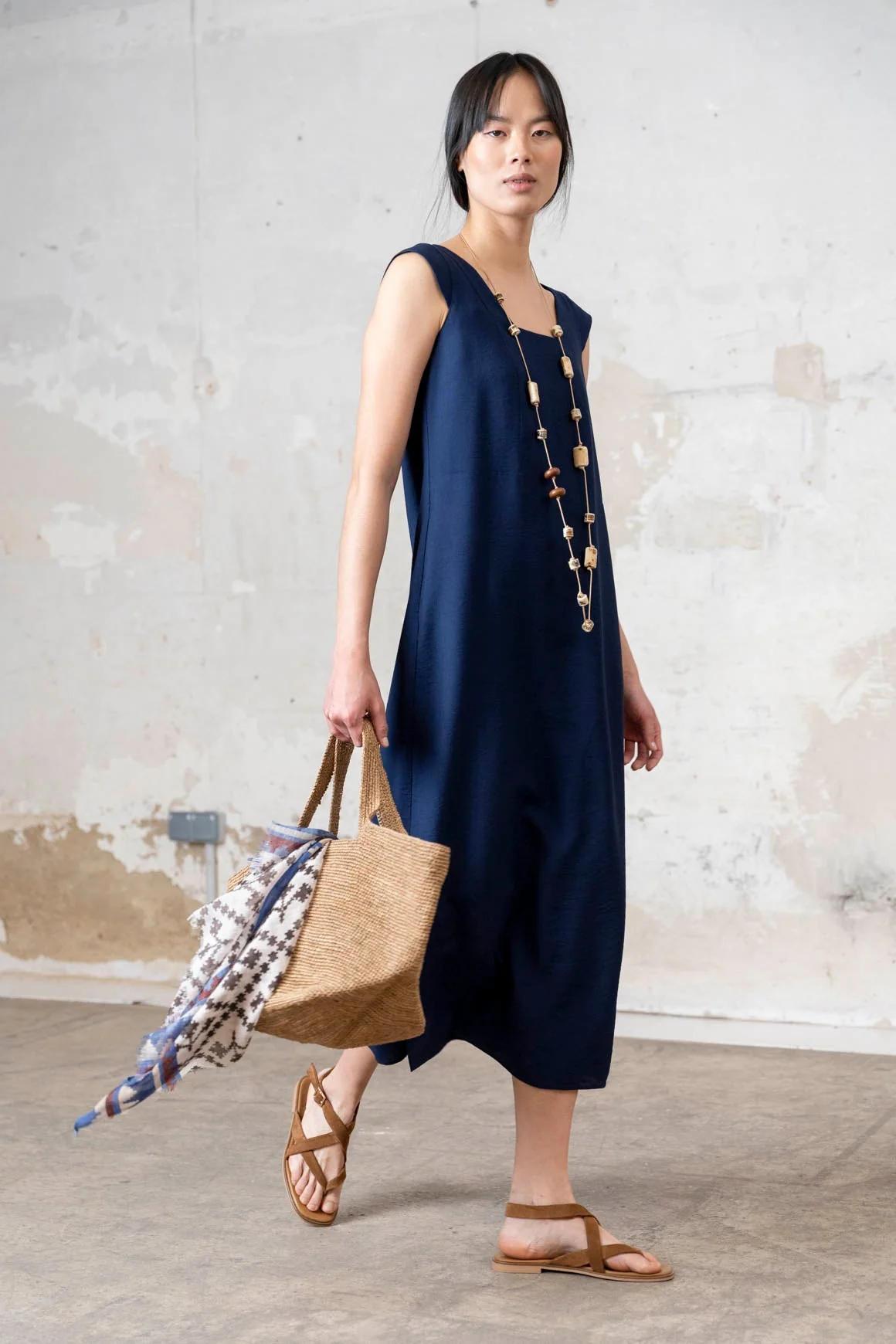 Rivera-Spain Blaues Tissi-Kleid