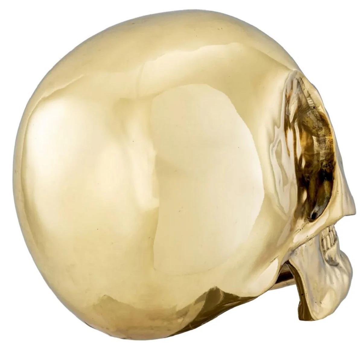 Philipp Plein luxury designer decorative skull gold 14 x 22 x H. 16 cm