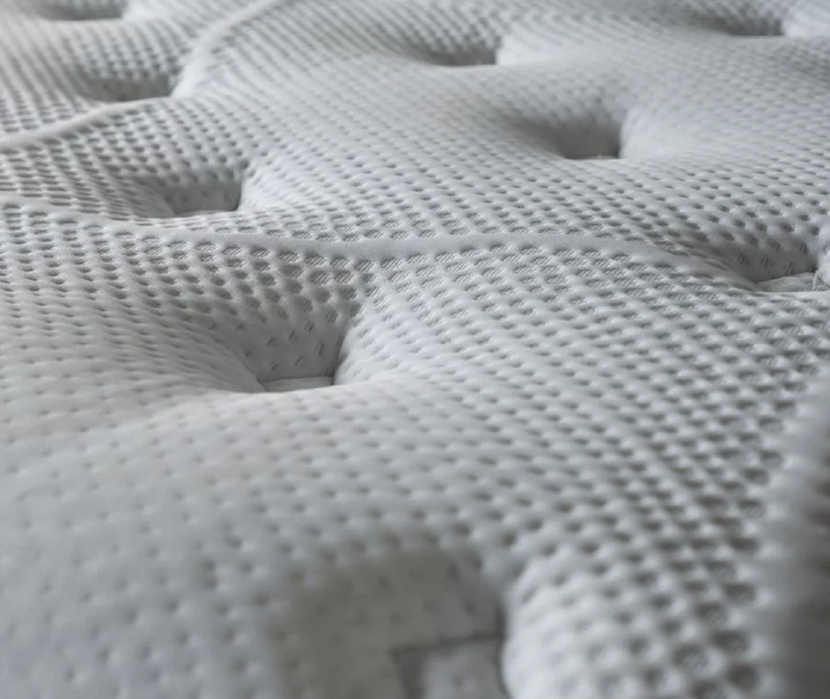 Luxury double bed gray / white / dark brown 180 x 200 cm - solid wood bed with headboard and mattress - bedroom furniture - hotel furniture - luxury furniture - luxury furnishings